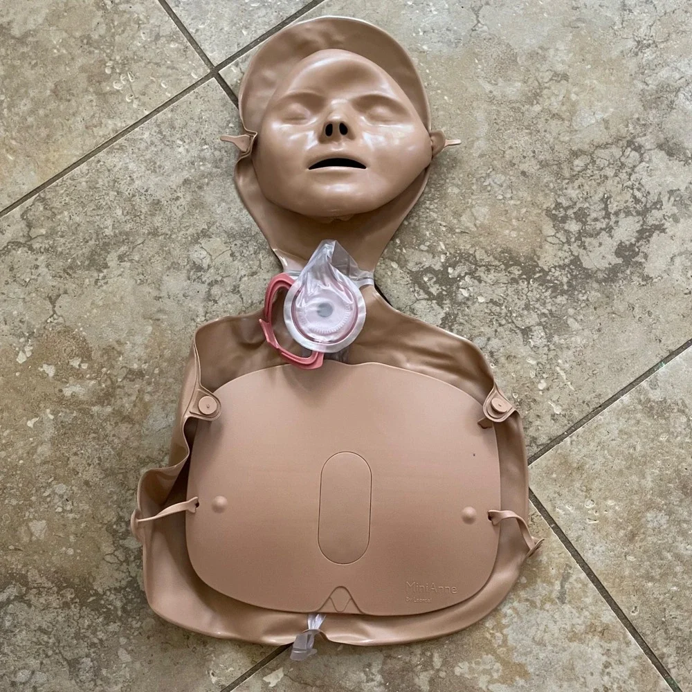 Laerdal Mini Anne CPR Training Manikin Inflatable Medical Simulation Torso Tan